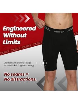 Omtex - Seamless Compression Black Shorts