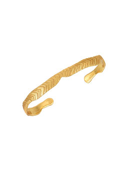 Tribe Amrapali - Gold Plated Abstract Bangle