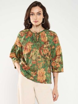 RAREISM - Baudel Green Relaxed Top