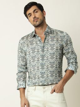 Rare Rabbit - Montor Beige Casual Shirts