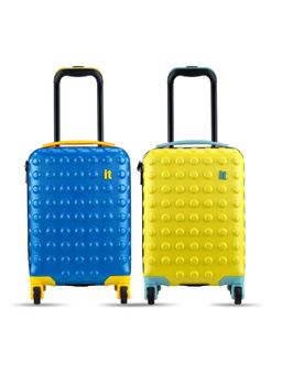 it luggage - Boosting French Blue & Yellow Combo Trolley Bag (Pack of 2)