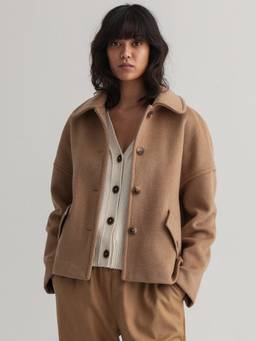 GANT - Womens Solid Khaki Jacket