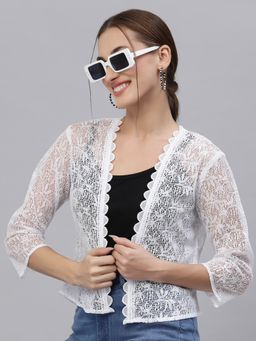 Style Quotient - Women White Shrug