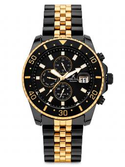 Daniel Klein - Men Black Dial Multifunction Stainless Steel Watch Dk.1.14243-9 (M)
