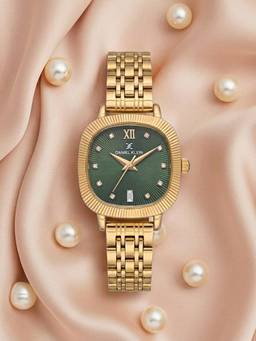 Daniel Klein - Women Green Dial Gold Bracelet Analog Watch Dk.20.10017-5 (M)