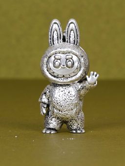 SABERA - Elegant Labubu Silver-Plated 3D Keychain