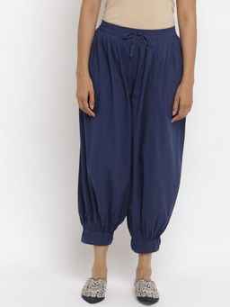 Folksong - Indigo Pleated Hem Salwar Pants