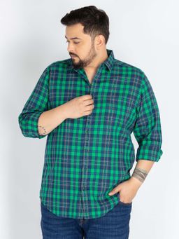 UNSIZED - Turquoise Checked Casual Shirt