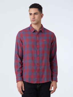 Pepe Jeans - Men Red Check Full Sleeve Shirt