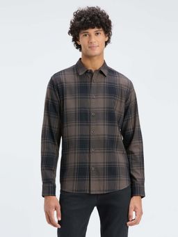 Pepe Jeans - Men Black Blotch Check Full Sleeve Shirt