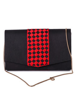 The Purple Sack - Geo Oversized Flap Clutch