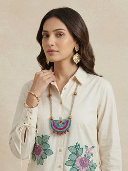 Western Era - The Festival Charm Handmade Embroidered Necklace