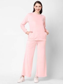 Sweet Dreams - Pink Solid Regular T-Shirt with Pyjama