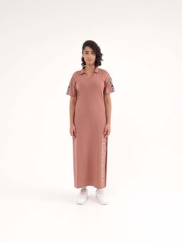 Slumber Jill - Brown Solid Regular Loungewear Dress