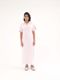 Slumber Jill - Pink Solid Regular Loungewear Dress