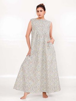 The Kaftan Company - Multi-Color Floral Regular Nightdress