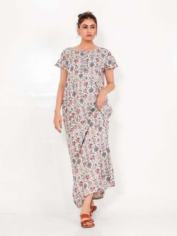 The Kaftan Company - Multi-Color Printed Regular Nightdress