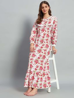 SEPHANI - Pink Floral Regular Nightdress
