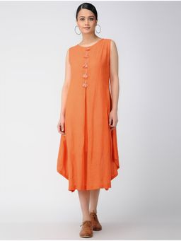 The Neem Tree - Orange Drape Dress