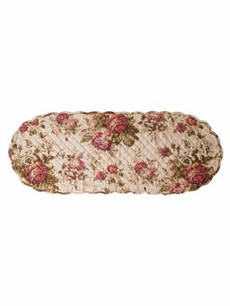 Belleven - Cotton Tea Rose Quilted Table Runner, Multicolour (6 Seater)