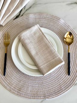 Mason Home - Beige Table Napkins (Set of 6)
