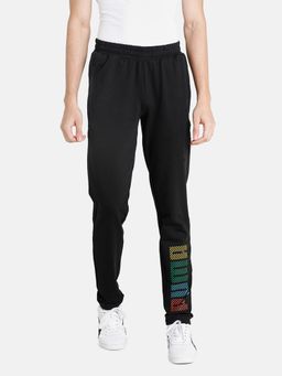 Puma - Multicolor Graphic Men Black Pants