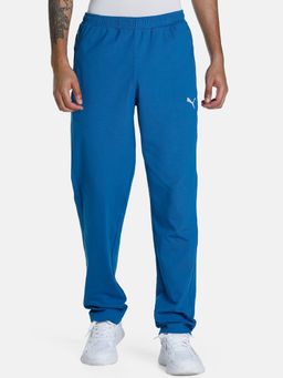 Puma - Zippered Jersey Men Blue Sweatpant