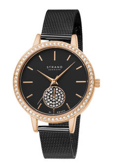 Strand by Obaku - Isla Black Dial Quartz Watch For Women (S705LXVBMB)