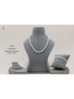 EVAARAZ - Pink Mother of Pearl Jewellery Set