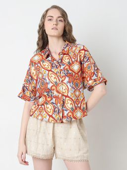 VERO MODA - Multi-Color Printed Relaxed Fit Shirt