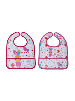 Little Hip Boutique - Pink Bunny Crumb Catcher Bib (Pack of 2)