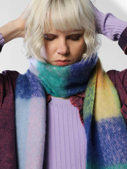 ONLY - Women Checked Na Multicolor Scarf