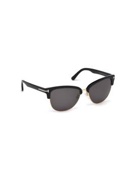 Tom Ford - Black Acetate Full Rim Cat Eye Women Sunglasses (59)
