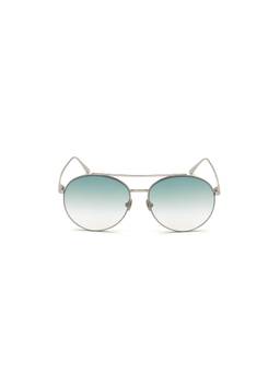 Tom Ford - Silver Metal Full Rim Round Women Sunglasses (59)