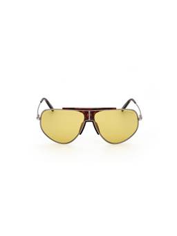 Tom Ford - Silver Metal Full Rim Aviator Not Reliably Verified Sunglasses (61)