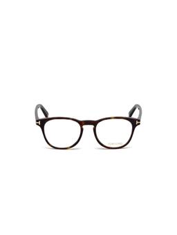 Tom Ford - Brown Acetate Full Rim Round Unisex Frame (54)