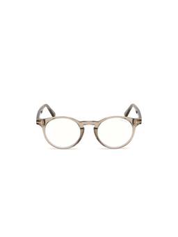 Tom Ford - Brown Acetate Full Rim Round Unisex Frame (48)