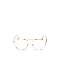 Tom Ford - Gold Metal Full Rim Aviator Unisex Frame (56)