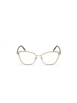 Tom Ford - Gold Metal Full Rim Cat Eye Women Frame (54)