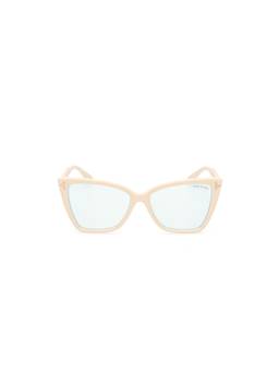 Tom Ford - White Acetate Full Rim Cat Eye Women Frame (55)
