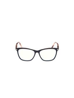 Tom Ford - Black Acetate Full Rim Square Women Frame (55)