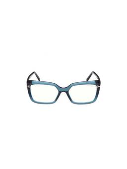 Tom Ford - Blue Acetate Full Rim Rectangle Women Frame (55)