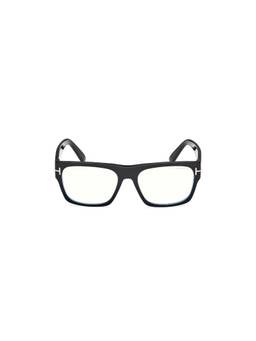 Tom Ford - Black Acetate Full Rim Square Men Frame (55)