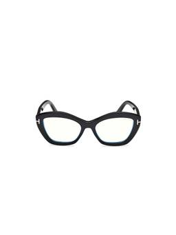 Tom Ford - Black Acetate Full Rim Cat Eye Women Frame (54)