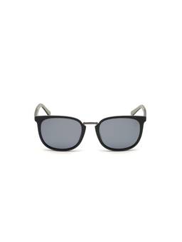 Timberland - Black Acetate Full Rim Round Men Sunglasses (54)