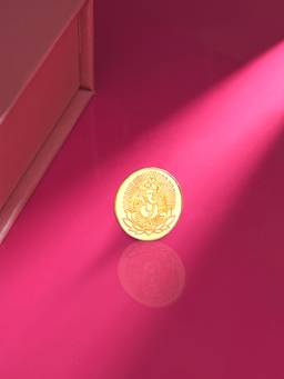Mia by Tanishq - 24 Karat Gold Divine Ganesha Coin