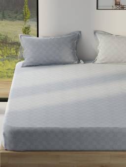 KOPA - Extra Smooth Micro Fabric King Bedsheet With 2 Pillow Covers - Grey