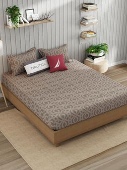 Nautica - Super Fine 100% Egyptian Satin Cotton King Bedsheet - Ornamental Plum