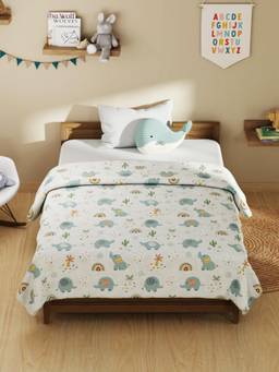 KOPA - Kids Printed Micro Single Dohar - Abstract Grey