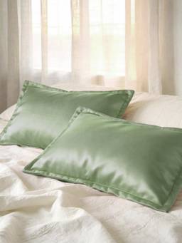BIANCA - Premium Faux Silk Solid Pillow Covers - Multi-Color (Pack of 2)